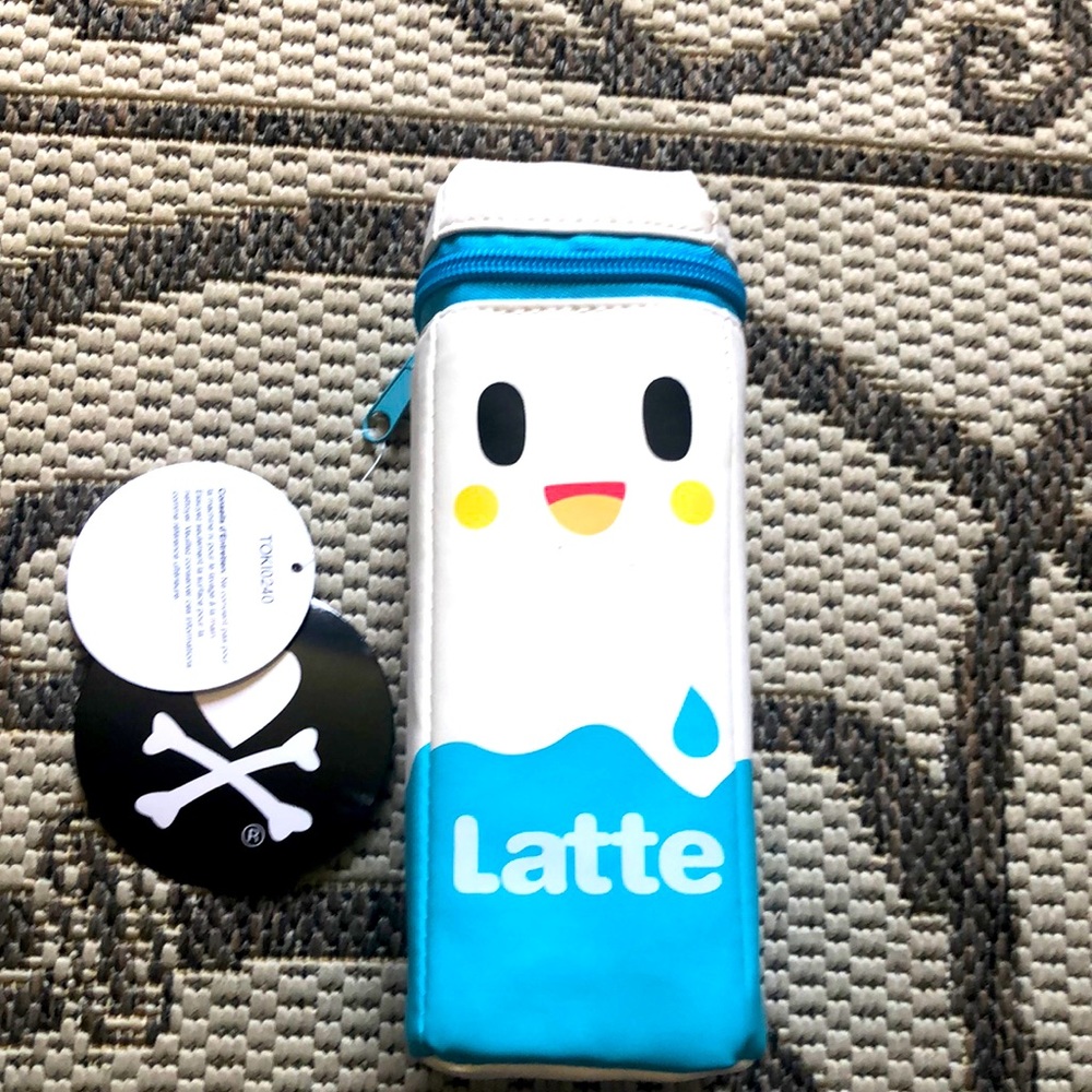 Tokidoki Milk Carton Latte Pencil or Makeup Case